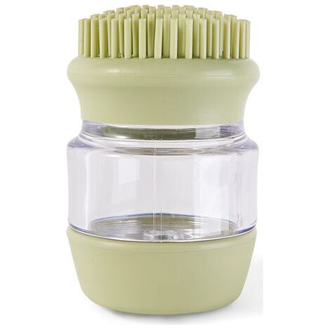 Brosse de bain pour chien, brosse de massage en silicone pour animaux, brosse à double peigne pour chat, brosse de nettoyage et de toilettage pour chien, distributeur de shampoing (1/5)