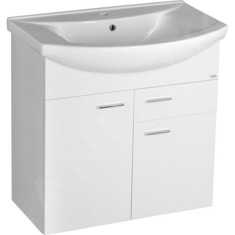 ZOJA Meuble sous-vasque 71,5x74x34cm, blanc (1/5)