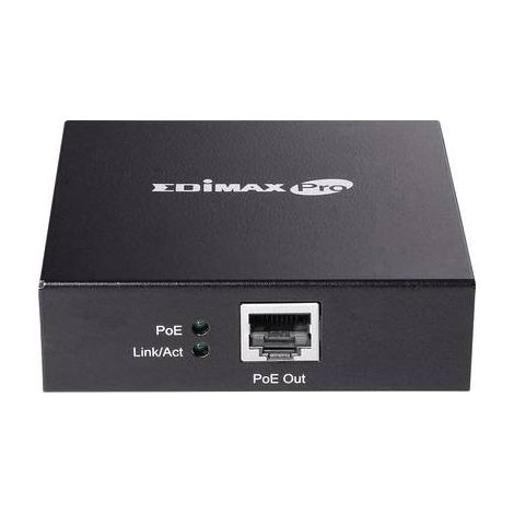 EDiMAX Edimax GP-101ET - Trasmettitore di Rete Ethernet PoE 100 m - Velocit� fino a 1000 Mbit/s - Porta 10/100/1000Base-T(X) - Standard IEEE 802.3, 802.3ab, 802.3af, 802.3at, 802.3u - Colore Nero (1/5)