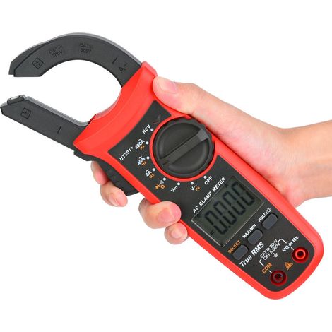 Pince ampèremétrique numérique portable LCD UNi T UT201+ - Testeur de courant et de tension AC/DC (1/5)
