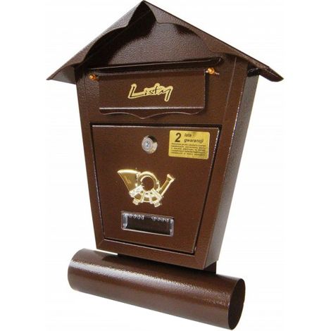 CASSETTA POSTALE CON TUBO SD1T MARRONE - SKL SD1T 793