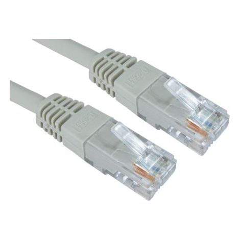 Câble Ethernet catégorie 6 UTP RS PRO, Gris, 10m PVC Avec connecteur ( Prix pour 1 )