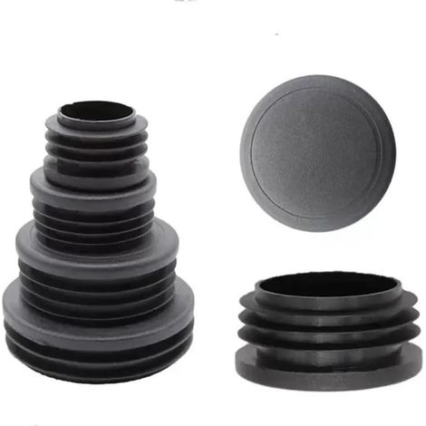 Bouchon en plastique pour tube rond en acier, embout de meuble, cache (1/5)