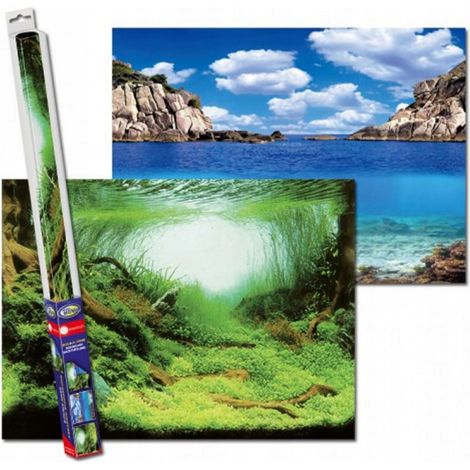 Aqua Nova Pflanzen/Ozean S Hintergrund 60x30cm