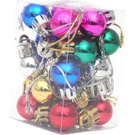 24 boules décoratives pour sapin de Noël (1/5)