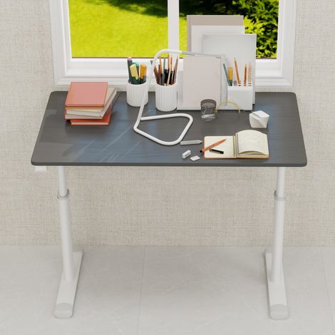 Bureau réglable en hauteur multifonction-Gris-Compact pour enfant et adulte-100x60 cm-Sans chaise (1/5)