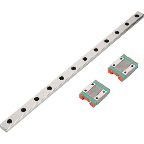 Ede Eosnow Mini Guide de Rail Linéaire, Guide Coulissant Linéaire de Haute Précision 300mm Avec Bloc de Chariot 2PCS MGN12H pour Imprimante 3D Bricolage et Machine CNC (1/4)