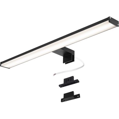 Aplique pared LED baño 12W 50 cm negro IP44 (1/5)