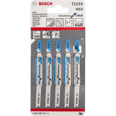 BOSCH T123XF (pkt of 5) Progressor for metal 100mm