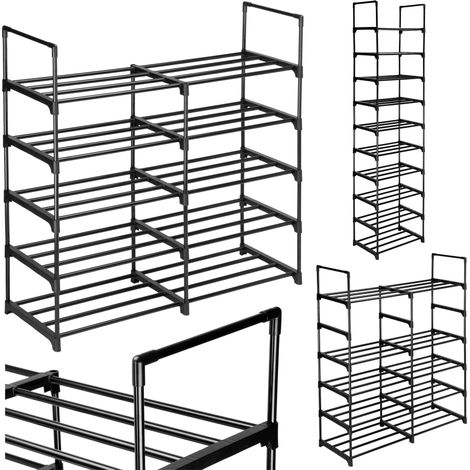 Aron Schuhregal mit 10 Ebenen, modulares Schrankregal, groß (1/5)