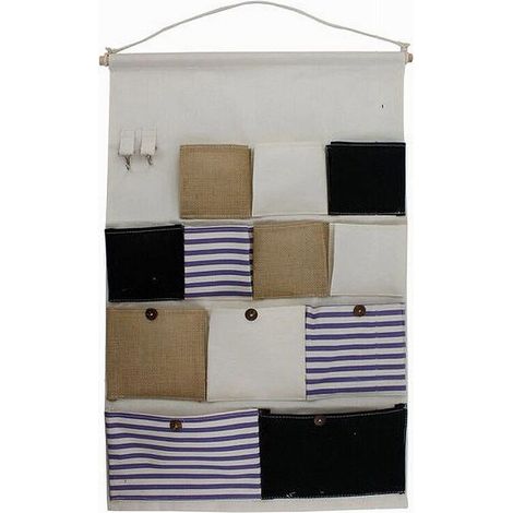 Hängender Organizer mit 12 Stofftaschen für Badezimmer und Schlafzimmer 10482