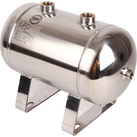 5L Steel Gas Storage Tank with 4 Ports, High Pressure, 1/4NPT - Secure (1/5)