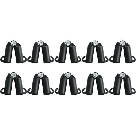 (11 mm, 10 supports en B) 10 clips universels en plastique pour supports de plantes, connecteurs de fixation, piliers de jardinage, support de fixation de 11 mm pour pergolas grimpantes (1/4)