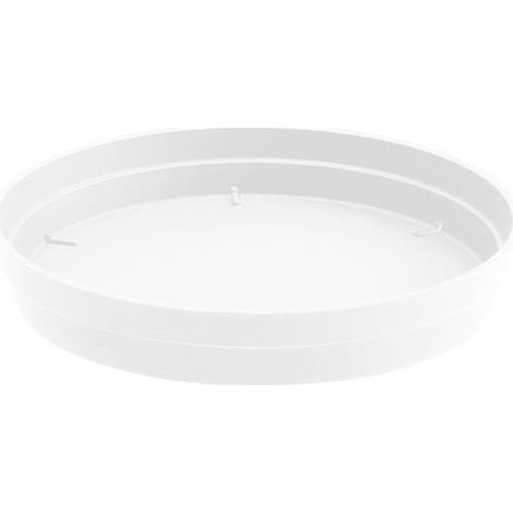Soucoupe Ø15 cm pour pot de fleur Toscane Ø20 cm- Blanc