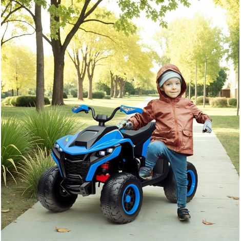 Quad elettrico per bambini 2 velocità blu OKMYHOME (1/3)