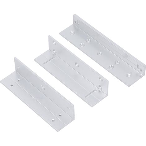 Support de serrure électromagnétique Z et L 180KG aluminium 168mm (1/4)