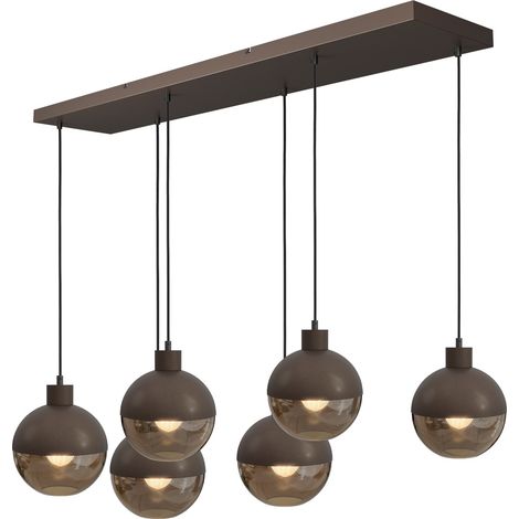 Lampe suspendue à 6 lampes Opera cacao - 2931-15-15-130-25602 (1/3)