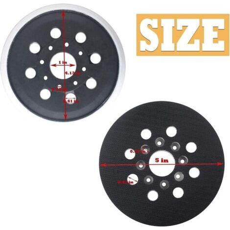 Plateau de ponçage de 125 mm, compatible avec les ponceuses en deux parties (1/3)