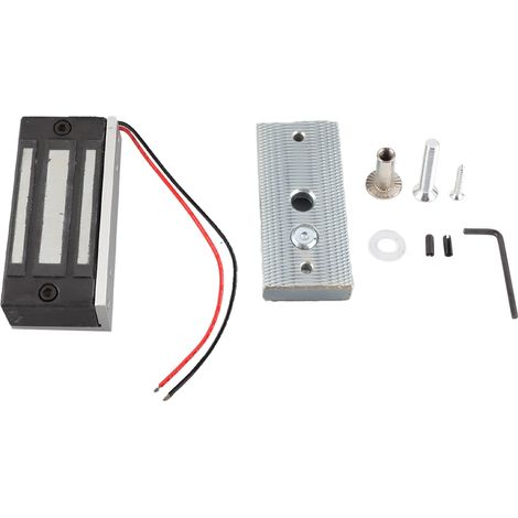 Serrure électromagnétique Mini Verrou magnétique 12V 60kg Alliage d'aluminium pour porte bois verre métal (1/5)