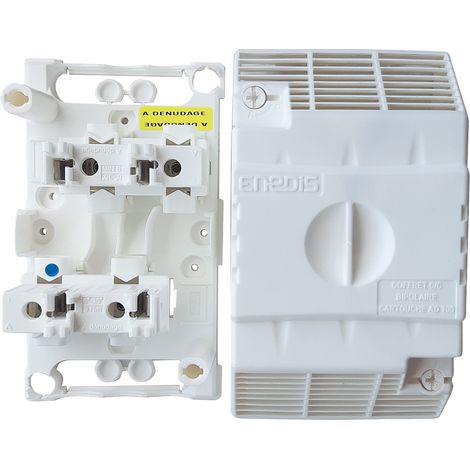 Michaud – Coffret coupe-circuit bipolaire IPXXB T00 dénudage – Pour armoires de comptage – Monophasé – Dimensions 199x111x108mm