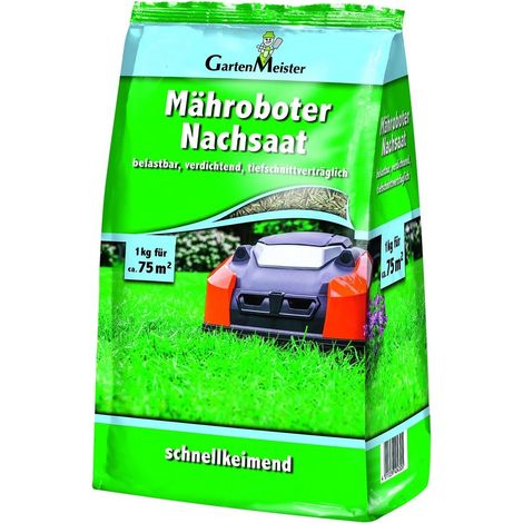 Robotic lawnmower reseeding 1 kg