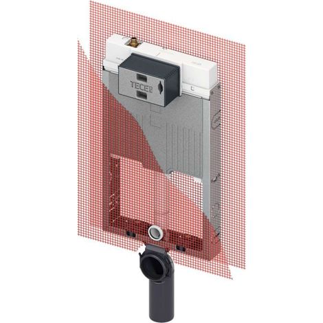 Tece TECEbox - Módulo de instalación para WC suspendido, cisterna Octa II, 8 cm, altura de montaje 1,07 m 9370501 (1/2)