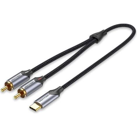 Câble Audio Vention USB-C vers 2 RCA mâles, 1 m (1/2)