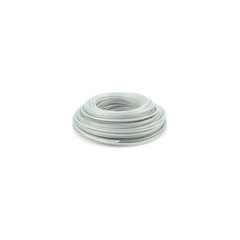 Fil de Tondeuse en Acier 3 mm x 40 mètres, Fil de Tondeuse, Bobine de fil d'acier robuste pour débroussailleuse de jardin, Fil de Rechange pour Tondeuse à Gazon