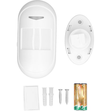 GARRYFIZH Capteur d'alarme de porte et fenêtre, alarme de sécurité domestique, détecteur infrarouge de mouvement PIR intérieur, Rechargeable par USB