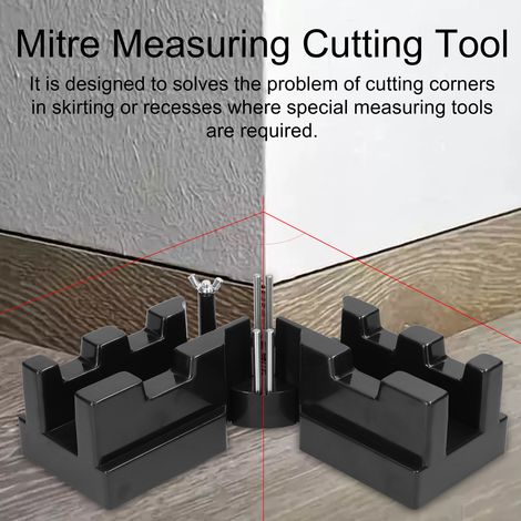 [JAMAIS UTILISÉ]Outil de coupe et de mesure d'onglet 2 en 1, pince d'angle réglable de 85 à 180° pour le bois, support et outil de coupe (1/4)