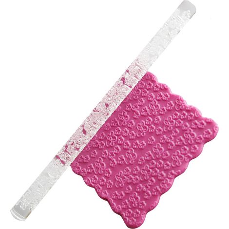 Rouleau à pâtisserie acrylique de haute qualité, rouleau pour fondant pâte à modeler, rouleau DIY gâteau 22 (1/4)