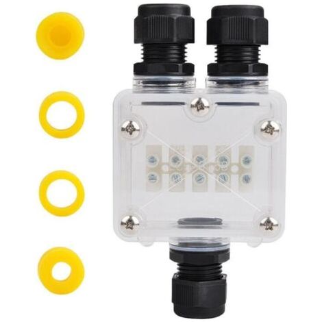 Boîte de Jonction, Connecteur Étanche Ip68, Boîte de Dérivation Étanche 3 Voie, Connecteurs Boîte pour Câble Ø 4 à 14mm, Éclairage à LED, Panneau d'Affichage (1/5)