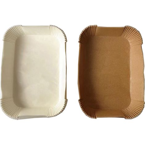 Forro De Papel Desechable - Forro No Adherente Cuadrado Para Air Fryer - Resistente Al Calor Hasta 220 °C - Ideal Para Hornear Y Cocinar - 8 Pulgadas - 10 Unidades (1/5)
