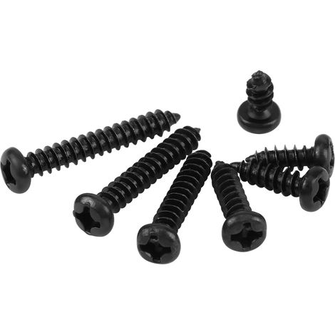 Assortiment de 500 vis autotaraudeuses M3 à tête bombée Phillips en acier au carbone (1/5)