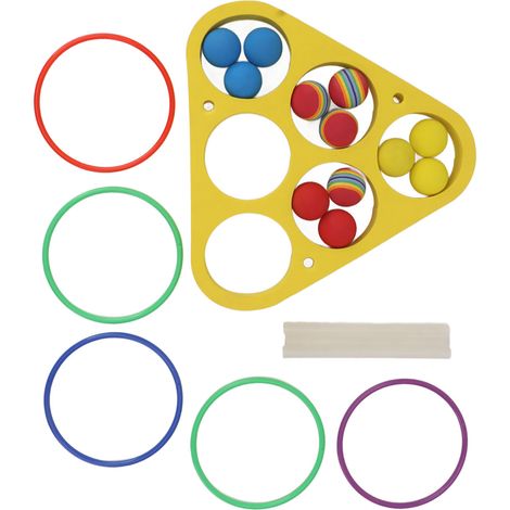 Jeu de lancer d'anneaux pour piscine, jouet flottant en mousse EVA avec balles pour enfants et adultes, sports aquatiques et fêtes en plein air (1/5)