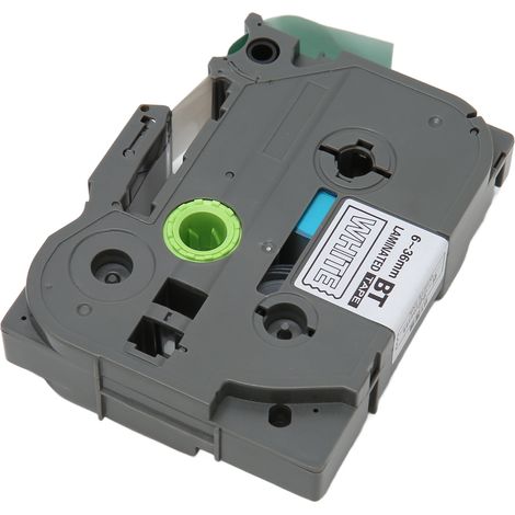 Lot de 5 rubans d'étiqueteuse de 18 mm pour Tze 241 (Tz241), ruban de remplacement 3/4 po pour Ptouch PTD400 PTD410 PTD600, fond vert, lettres blanches (Bze 745). (1/4)
