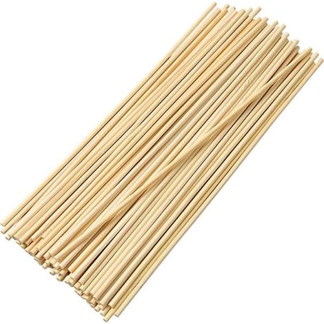 50 natürliche Bambusstäbe, 5 mm dick und 40 cm im Durchmesser, als Rankhilfe für Kletterpflanzen und als Rankgitter für Gartenpflanzen (1/5)