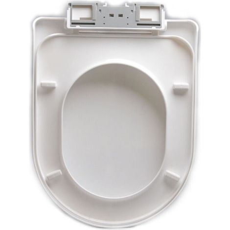 Abattant WC, Housse de siège WC, Blanc,Salle de Bain et Toilettes au Niveau du Couvercle des Toilettes, Nettoyage Facile, ins (1/4)