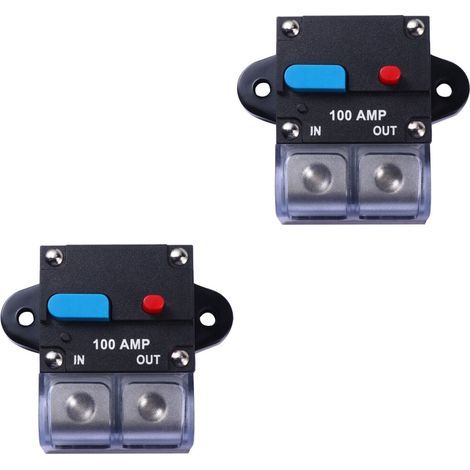 piezas de disyuntor automático negro de 100 A con reinicio manual y alta tensión (1/2)