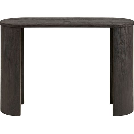 Consolle Bibione in MDF marrone scuro con gambe in legno 114x38x75 cm (1/5)