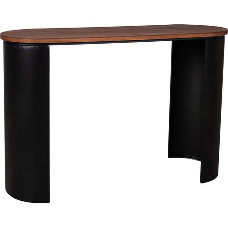 Recibidor de madera negro 120x40x79.5h cm (1/5)