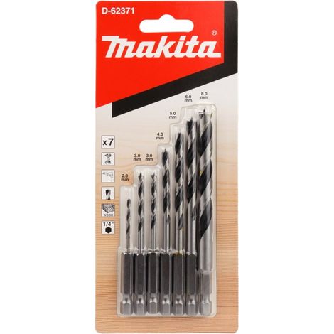 Jeu de forets à bois Makita D-62371 7 unités