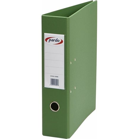 ARCHIVADOR PARDO PLAST.EX.Fº 70 VERDE (1/3)