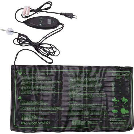 Tapis chauffant pour semis 30W 6 vitesses Coussin chauffant étanche réglable en température 220V240V EU Plug (1/4)