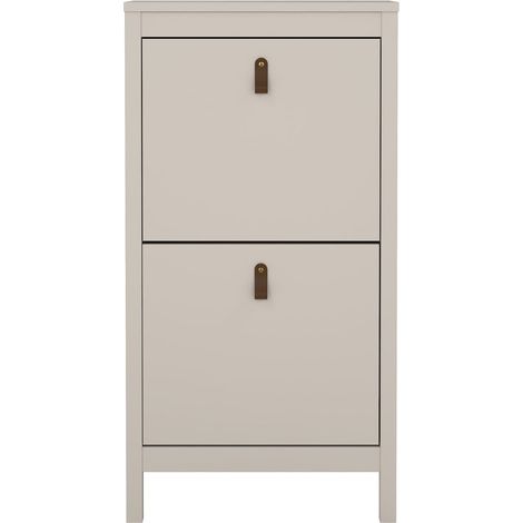 Meuble a chaussures - MADRID - Cachemire - 8 paires - 53,8 x 24,6 x 102,9 cm (1/5)