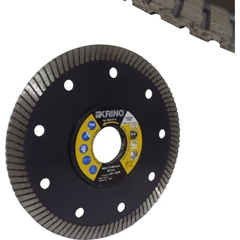 KRINO DISCO DIAMANTATO TAGLIO FLEX GRES PORCELLANATO GRANITO MARMO 115 mm (1/4)