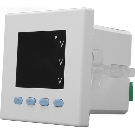 Voltmeter digital Smart, 3 phases, ABS white, flame-retardant, monitor use of electricity for the home, AC220V (1/5)