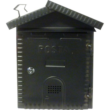 Cassetta Postale Posta Ferro Battuto Casetta Artistica Nero Rustica Fumaiolo