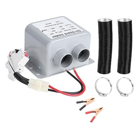 chauffage electrique voiture, 12V 800W 2 trous de chauffage d'hiver de dégivrage de sécurité pour le camping, le dégivrage de verre (1/5)