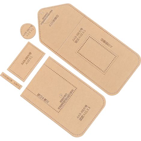 Handytaschen-Vorlage zum Selbermachen: Transparente Acryl-Leder-Bastelaccessoires mit Schutzschicht – ideal zum Basteln und Verschenken. (1/5)